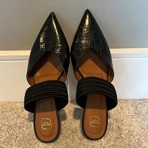 Malone Souliers Black Flats